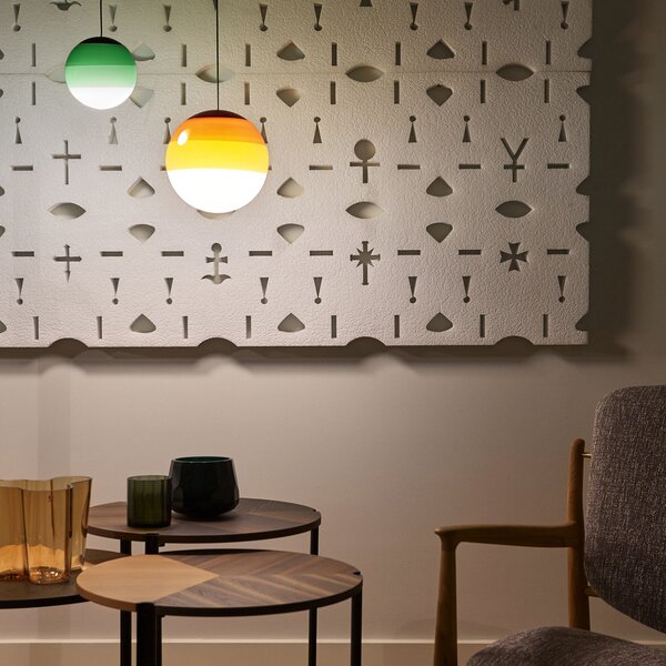 Függőlámpa MARSET, Dipping Light, dimmable, Zöld, Nappali, Üveg, Dizájn