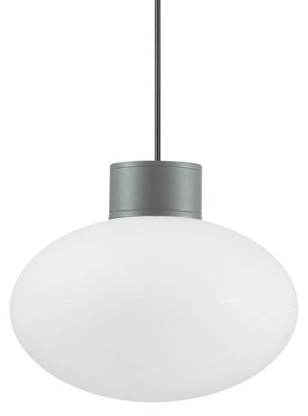 CLIO kültéri függőlámpa, antracit, opál búra, E27