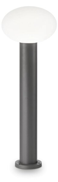 CLIO kültéri állólámpa, antracit, 60 cm, opál gömbbúra, E27