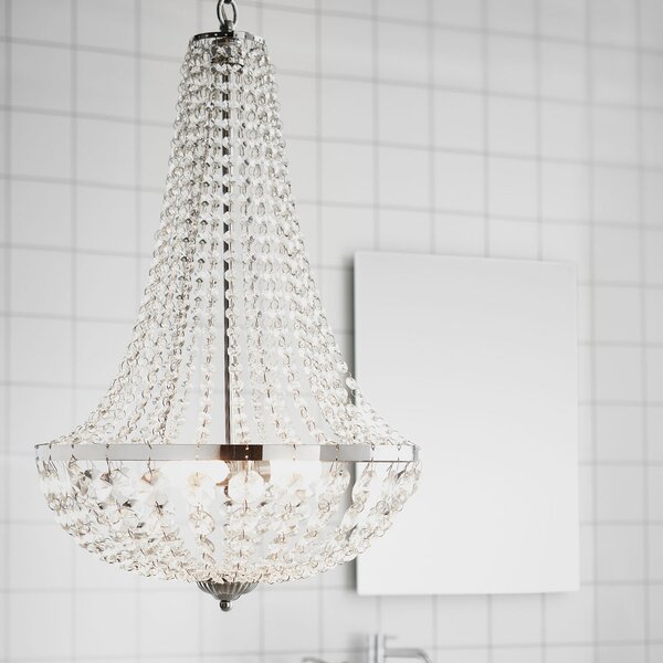 Csillárok Markslöjd, Gränsö, dimmable, Átlátszó, Fürdőszoba, Kristály