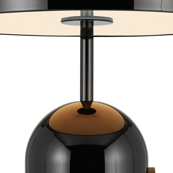 Asztali lámpa Tom Dixon, Bell, dimmable, Fekete, Nappali, Fém, Dizájn
