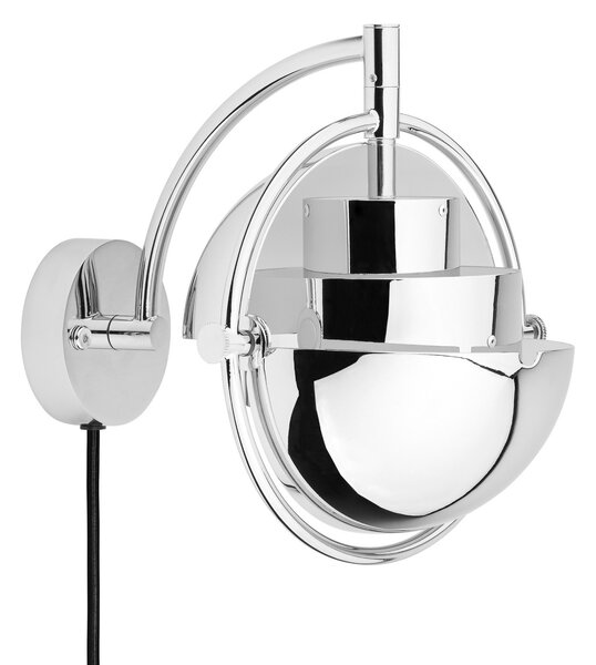 Fali Lámpa GUBI, Multi-Lite, dimmable, Szürke, Nappali, Sárgaréz, Dizájn