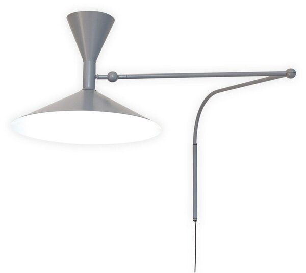 Fali Lámpa Nemo Lighting, Lampe de Marseille, Szürke, Nappali, Fém