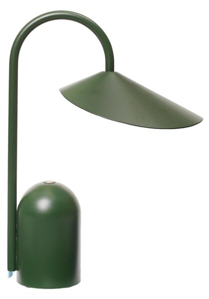 Asztali lámpa ferm LIVING, Arum, dimmable, Zöld, Terasz, Fém, Dizájn
