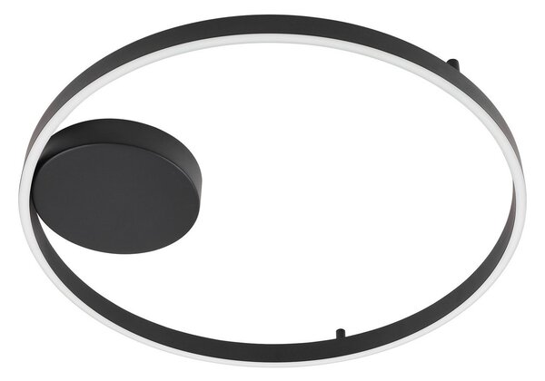 Mennyezeti Lámpa Lucande, Moise, dimmable, Fekete, Nappali, Alumínium, Modern