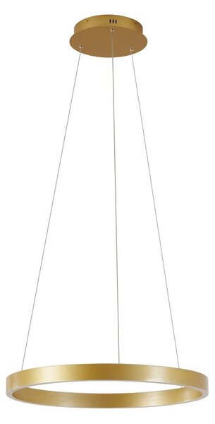 Függőlámpa Lucande, Yonam, dimmable, Arany / Sárgaréz, Étkező, Fém, Modern