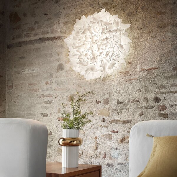 Fali Lámpa Slamp, Veli, dimmable, Fehér, Nappali, Műanyag, Dizájn