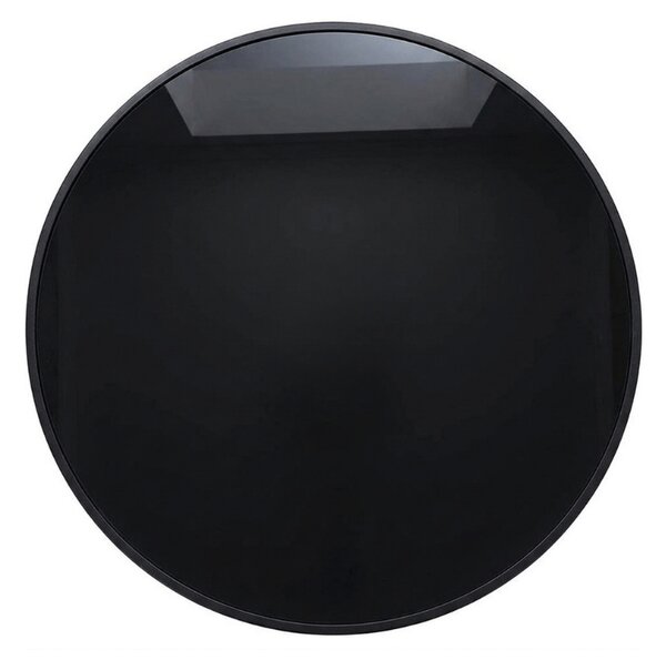 Kerek kerti asztal üveglappal ISLAND BLACK 60 cm, fekete