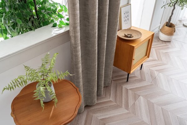 Fényzáró függöny LOOM VELVET 140x250 cm, bézsbarna Felfüggesztés: Fém gyűrűk