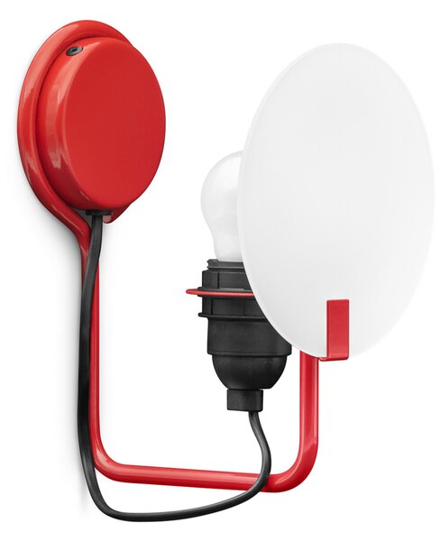 Fali Lámpa Stilnovo, Bugia, dimmable, Piros, Nappali, Fém, Dizájn