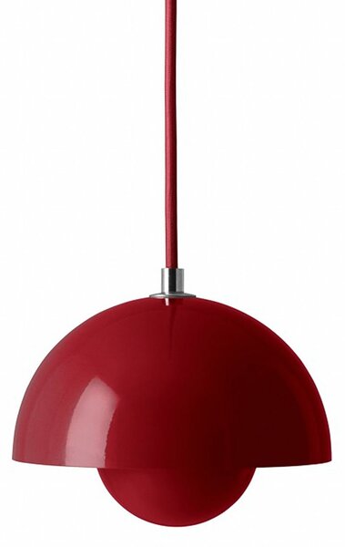 Függőlámpa &Tradition, Flowerpot VP10, dimmable, Piros, Nappali, Fém, Dizájn