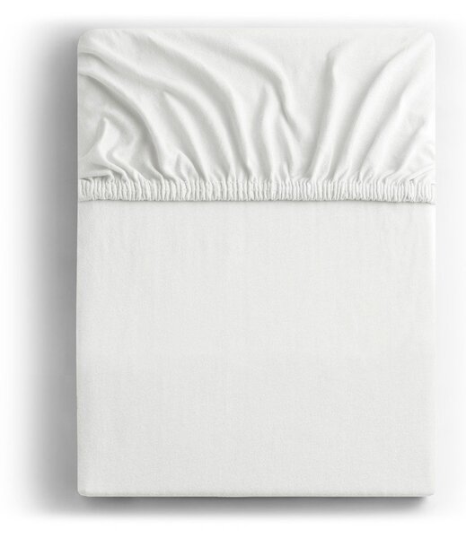 Fehér gumis jersey lepedő 120x200 cm Amber – Restilo