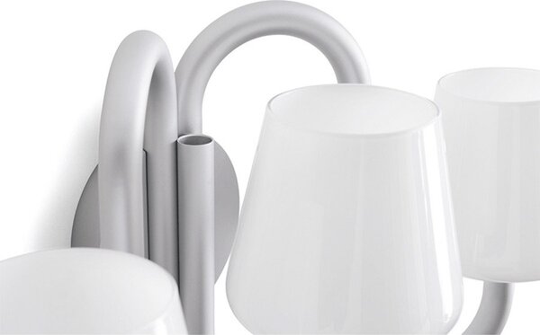 Apollo Sconce Fali Lámpa Alu/White Opal - HAY