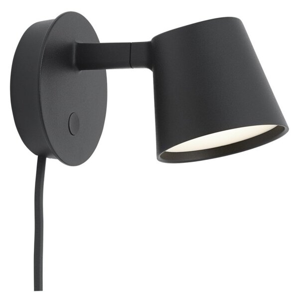 Fali Lámpa Muuto, dimmable, Fekete, Nappali, Alumínium
