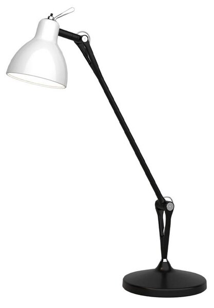 Luxy T1 Asztali Lámpa Black/Gloss White - Rotaliana
