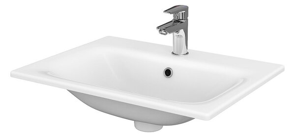 Cersanit Moduo SET, függő szekrény 60x45x57 cm + mosogató 60 cm, antracit matt, S801-472-DSM