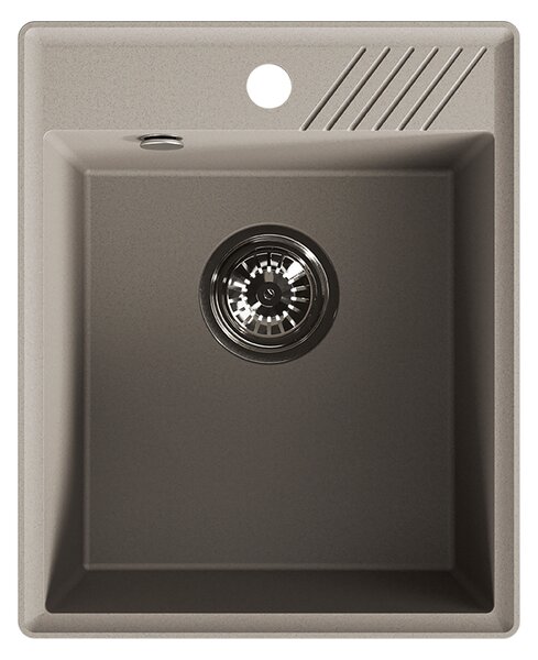 Laveo Hub, 1 rekeszes gránit mosogató 394x485x204 mm, bézs, LAV-SPH_410Y