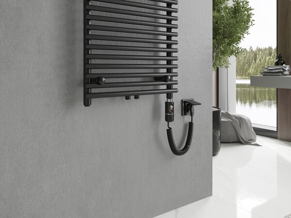 Mexen Sol, elektromos fűtőelem 1200x500 mm + fűtőrúd 600 W, fekete, W125-1200-500-2600-70