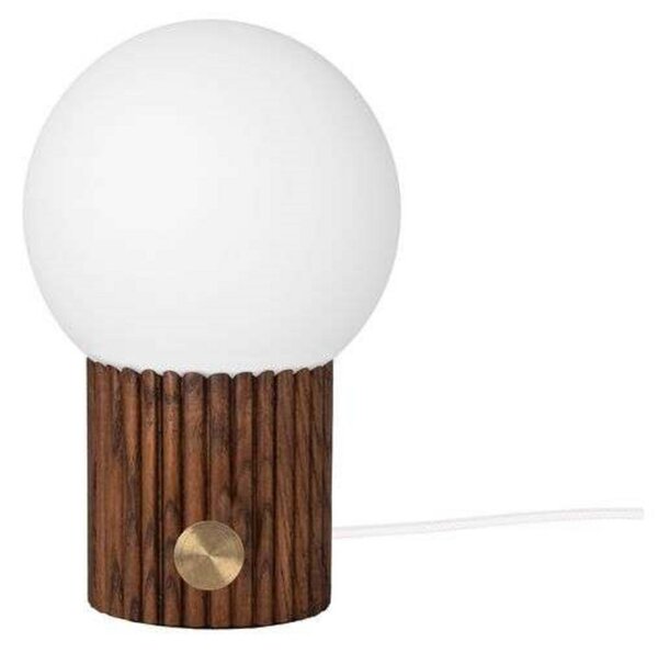 Asztali lámpa Globen Lighting, Fa, Hálószoba, Üveg