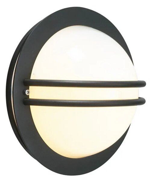 Bremen Kültéri Fali Lámpa Opal/Black - Norlys