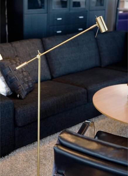 Állólámpa Belid, dimmable, Arany / Sárgaréz, Nappali, Fém