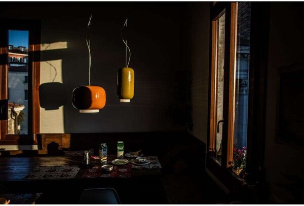Függőlámpa Foscarini, dimmable, Szürke, Étkező, Üveg
