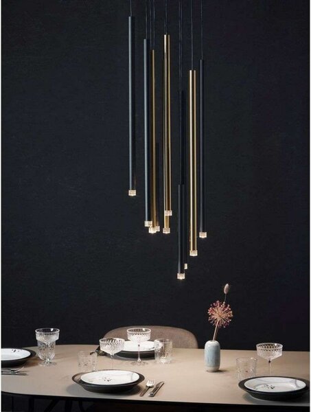 Függőlámpa LOOM DESIGN, dimmable, Arany / Sárgaréz, Nappali, Alumínium