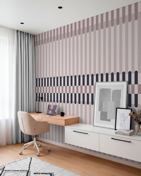 Fotótapéta Csíkos mintázat krém és sötétkék árnyalatokban, Fotótapéta geometria, w05150v2 : Uwalls.hu