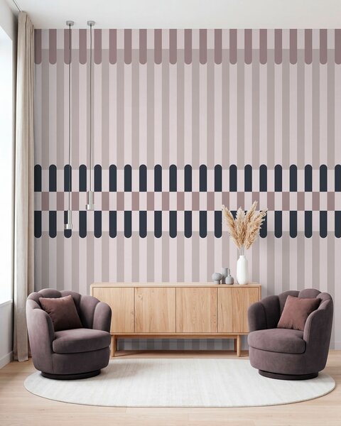 Fotótapéta Csíkos mintázat krém és sötétkék árnyalatokban, Fotótapéta geometria, w05150v2 : Uwalls.hu
