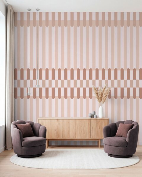 Fotótapéta Csíkos mintázat halvány rózsaszín árnyalatokban, Fotótapéta geometria, w05150v1 : Uwalls.hu