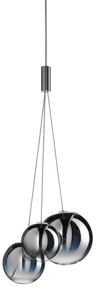 Függőlámpa Lodes, dimmable, Fémes, Étkező, Üveg
