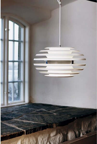 Ellipse Függőlámpa Ø500 Matt White/Brass - Belid