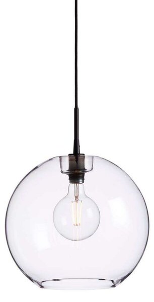 Gloria Függőlámpa Ø380 Black/Clear Glass - Belid