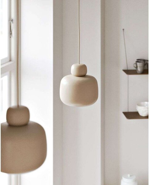 Függőlámpa Woud, Stone, dimmable, Bézs, Konyha, Fém, Dizájn