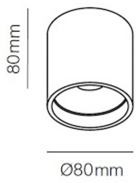 Mennyezeti Lámpa LIGHT-POINT, dimmable, Arany / Sárgaréz, Konyha, Alumínium