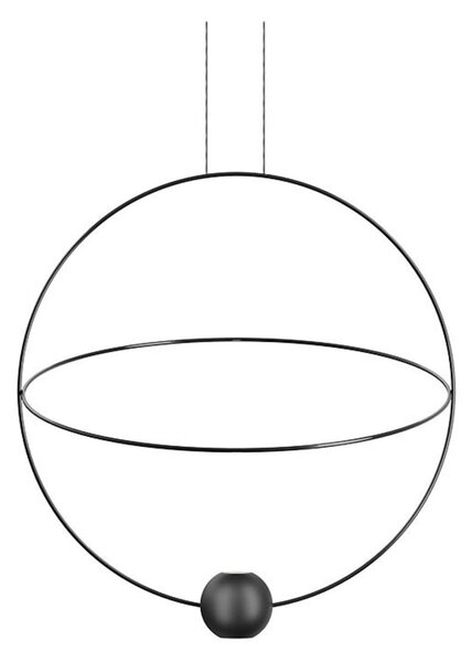 Függőlámpa Lodes, dimmable, Fekete, Nappali, Fém