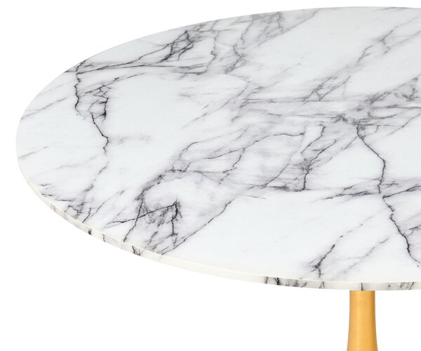 Étkezőasztal BOCA Fehér márvány 120 cm 120 cm