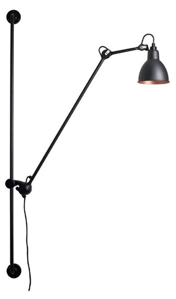 Fali Lámpa Lampe Gras, 214 Round, Fekete, Nappali, Fém, Dizájn