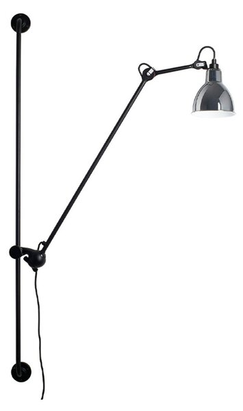 Fali Lámpa Lampe Gras, 214 Round, Fekete, Nappali, Fém, Dizájn