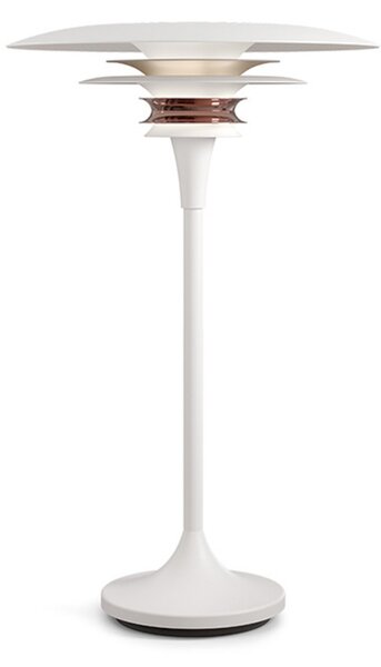 Diablo Asztali Lámpa Ø30 Matt White/Rosé Silver - Belid