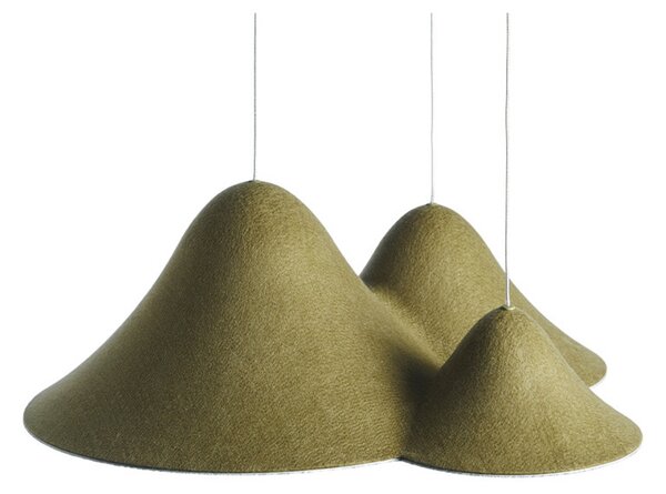 Függőlámpa LOOM DESIGN, dimmable, Zöld, Nappali, Alumínium