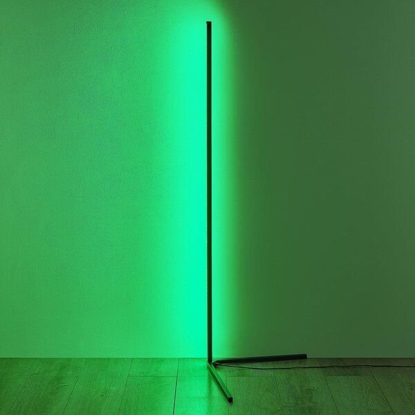 Fekete LED állólámpa (magasság 141 cm) Level – Reality