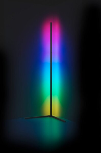 Fekete LED állólámpa (magasság 141 cm) Level – Reality