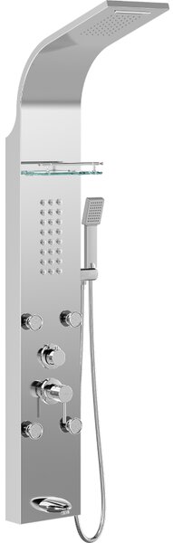Mexen Adrox zuhanypanel kifolyóval, króm - 7613-04-00