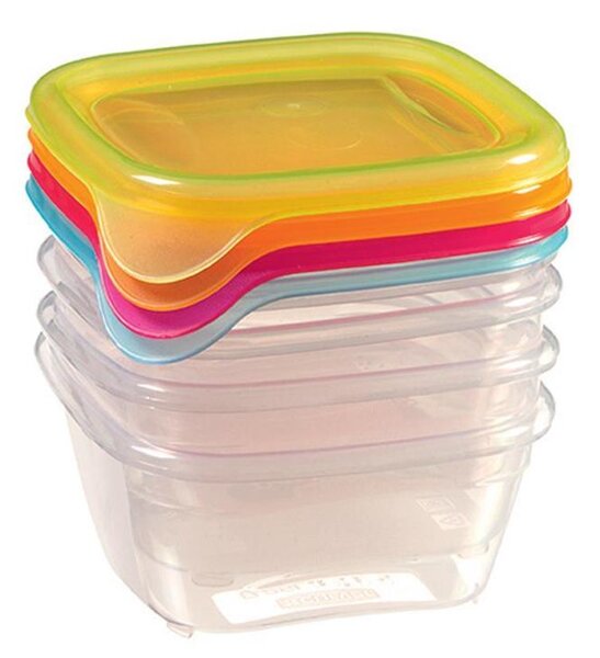 Tárolóedény Curver® Fresh&Go, szett 4 db, 250 ml, vegyes, 110x90x110 mm