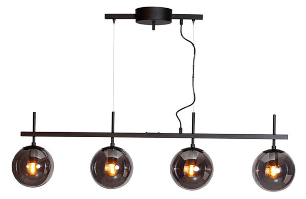 Függőlámpa By Rydéns, Boyle, dimmable, Szürke, Étkező, Fém
