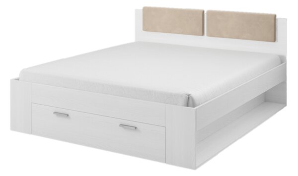 GALAXY ágy, 140x200, hamu + rács