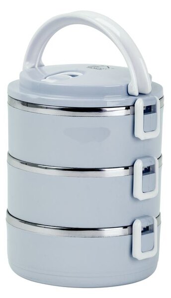 Ételhordó MagicHome LB933, 3 részes, 3x 500 ml, kék, 20x15x6,2 cm