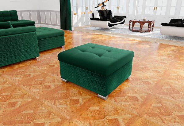NIKO puff, 68x41x70, magic velvet 2225-151/venus velvet 2941