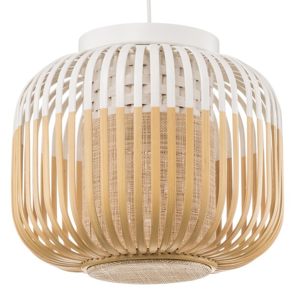 Mennyezeti Lámpa Forestier, Bamboo Light XS, dimmable, Fehér, Nappali, Bambusz, Dizájn